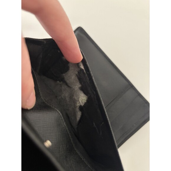 PRADA large saffiano leather wallet Black Triangle Authenticity Card - Picture 15 of 16